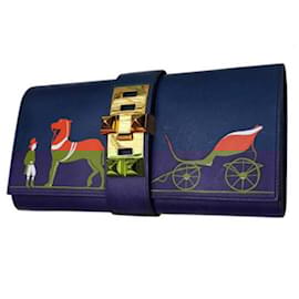 Hermès-MEDOR CLUTCH 29-Blue